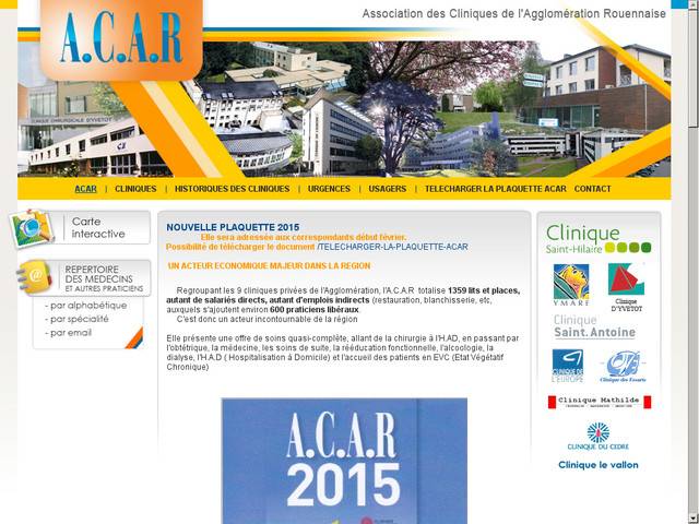 A.c.a.r., association des cliniques de l'agglomération 
rouennaise