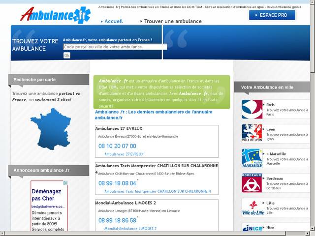 Ambulance.fr : le portail des ambulanciers de france