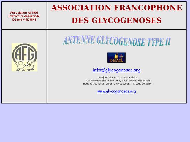 Association francophone des glycogénoses - maladie de 
pompe