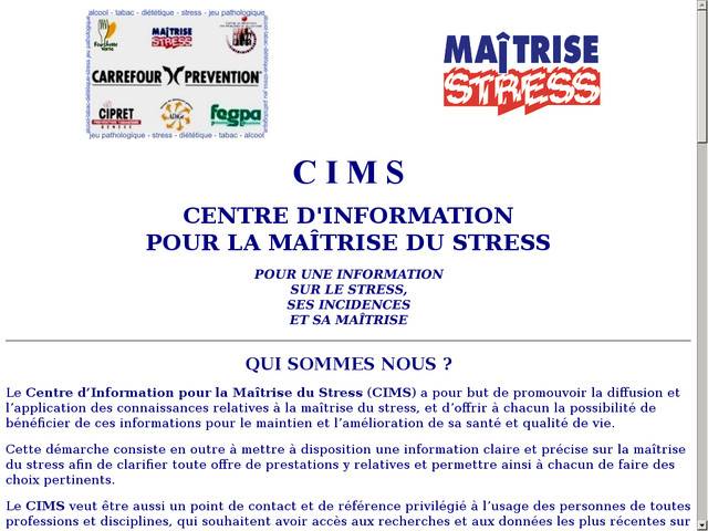 Centre d'information de l'association suisse pour la 
maîtrise du stress - cims