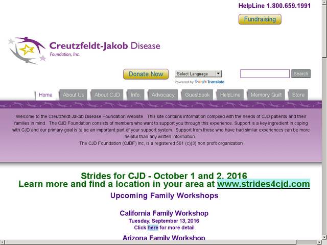 Creutzfeldt-jakob disease foundation