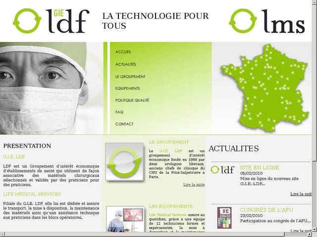 Evaluation de la lithotritie mobile française par le 
gie ldf