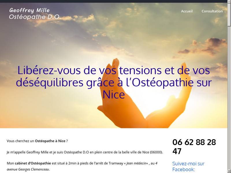 Geoffrey Mille Ostéopathe D.O. à Nice
