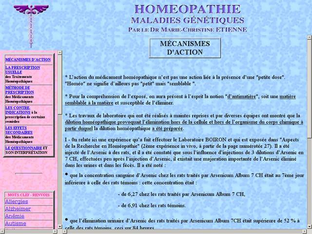 Homéopathie et maladies génétiques