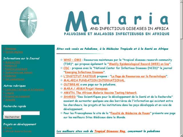 Les sources sur le paludisme