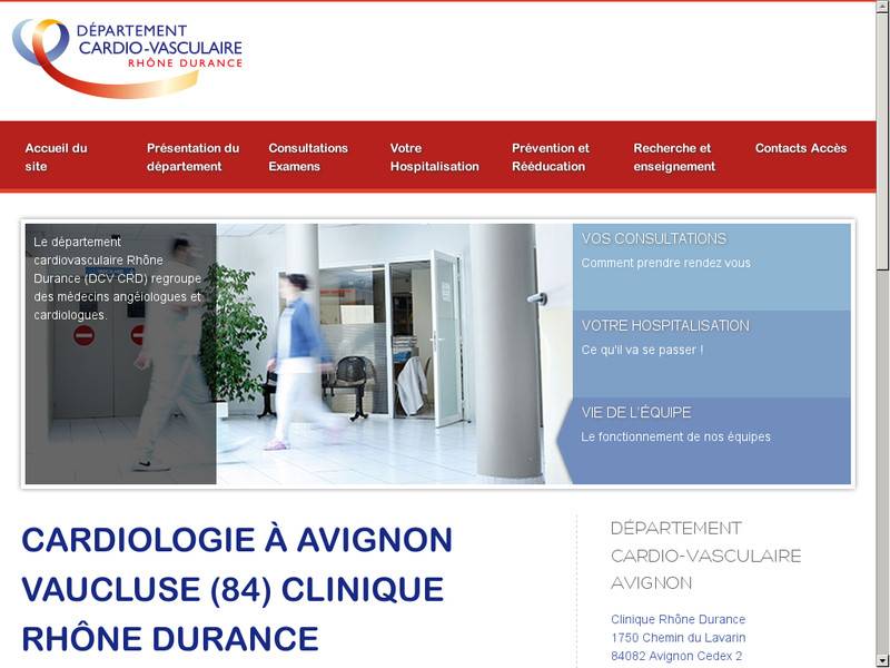 Département cardio-vasculaire Rhône Durance à Avignon