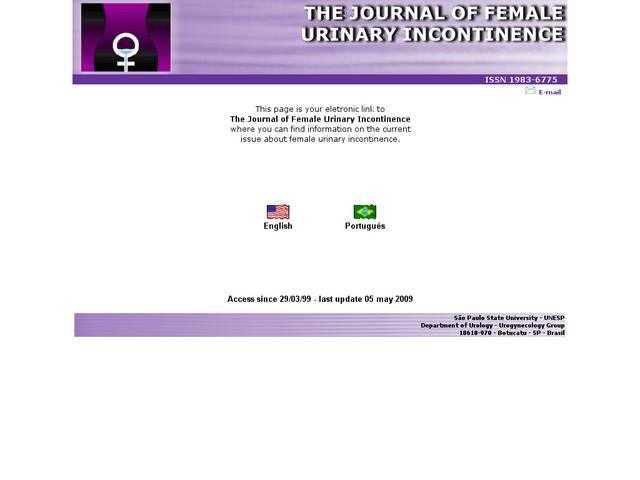 The journal of female urinary incontinence