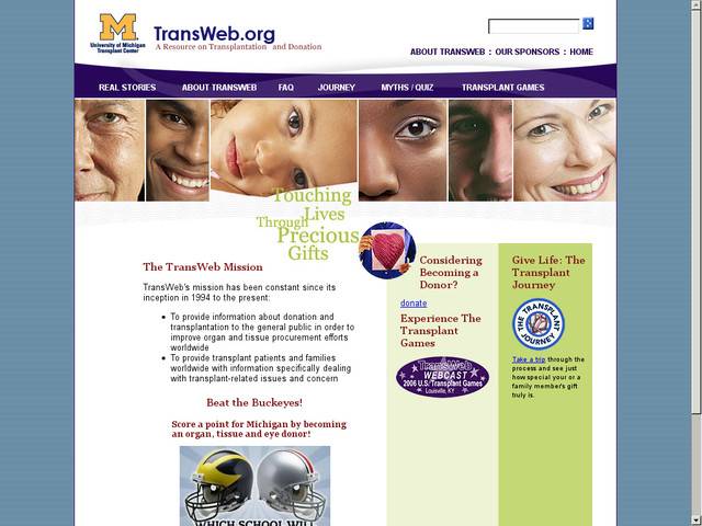 Transweb: all about transplantation and donation