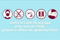 Contre le Covid-19, la grippe et les virus de l’hiver, gardons le réflexe des gestes barrières