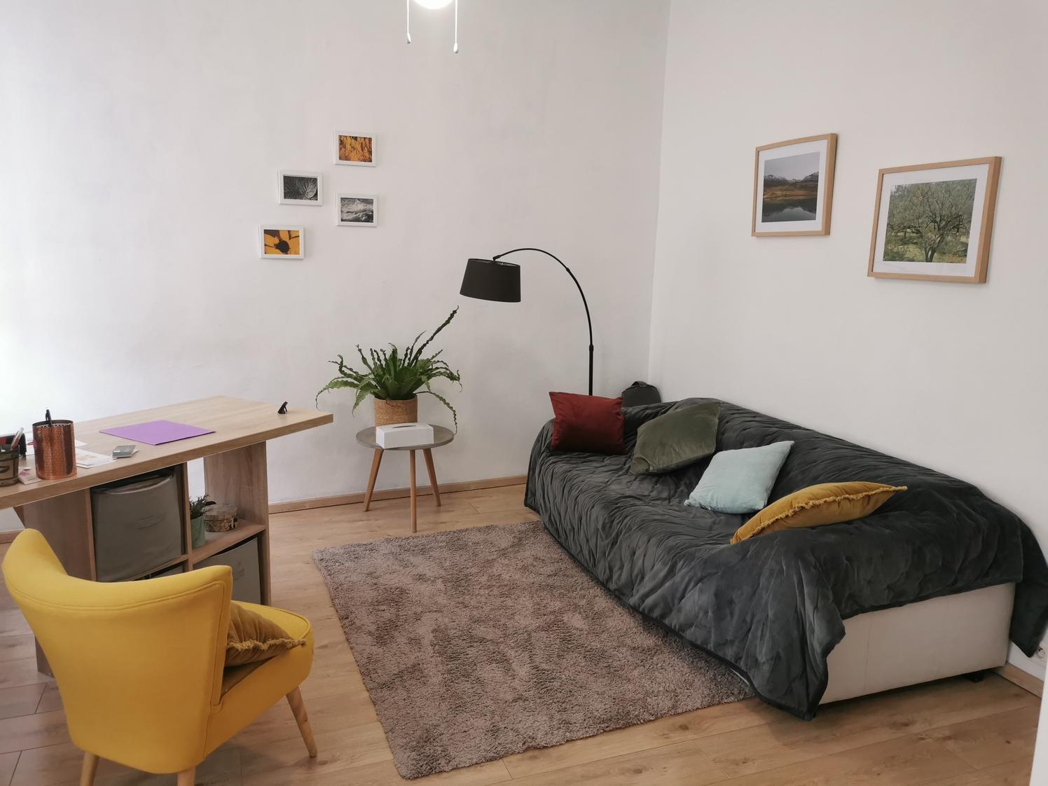 Grande pièce au calme idéalement bien placé, cœur de nice, domiciliation possible.
