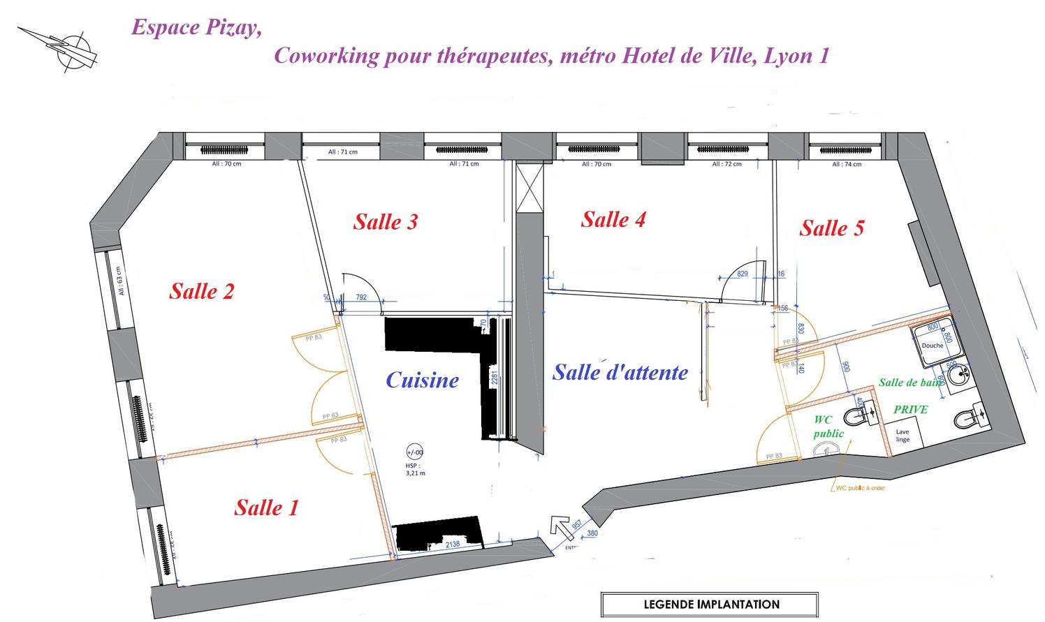 Cabinets pour thérapeutes, meublés — lyon centre — métro hôtel de ville — photo 3