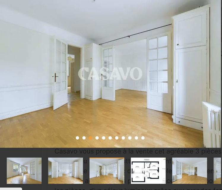 Bureaux traversants de 54 m² vue Buttes Chaumont, Paris 19e — photo 3
