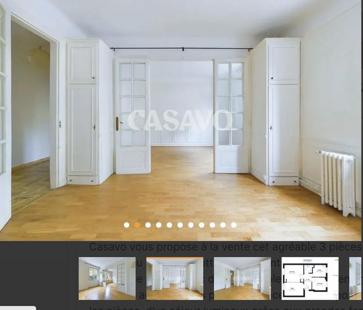 Bureaux traversants de 54 m² vue Buttes Chaumont, Paris 19e — photo 4