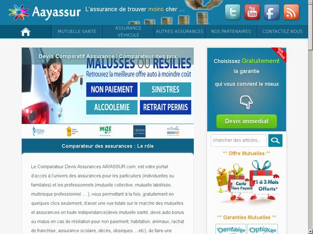 Comparateur devis mutuelle assurance