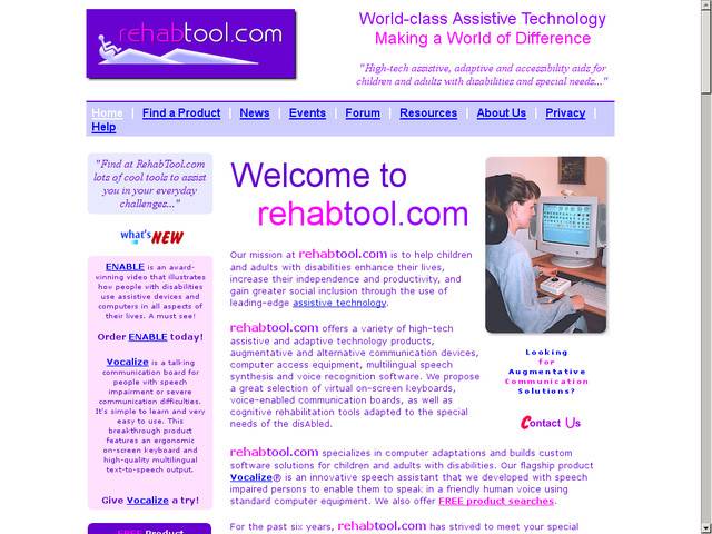 Adaptations informatiques pour handicaps @ 
rehabtool.com