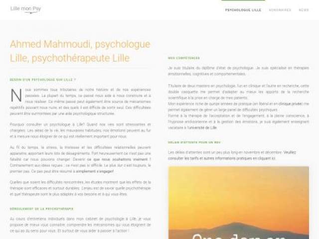 Ahmed mahmoudi psychologue tcc lille