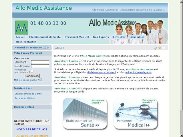 Allo medic assistance: remplacement médical