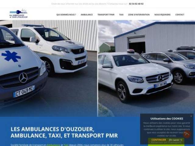 Les ambulances et taxis d'ouzouer