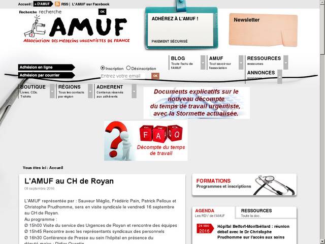 Amuhf (association des médecins urgentistes 
hospitaliers de france)