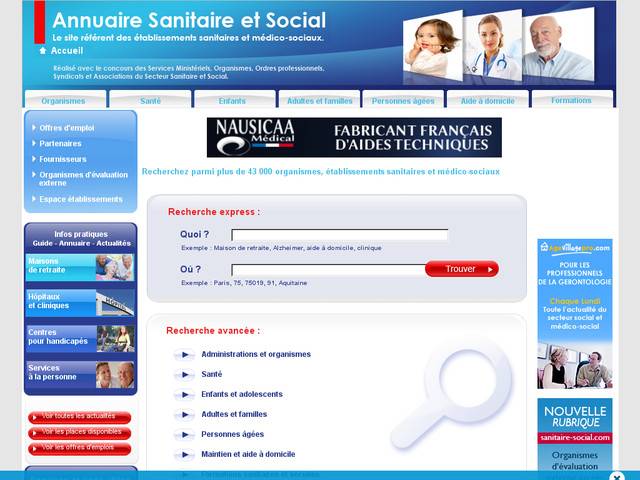 Annuaire sanitaire et social