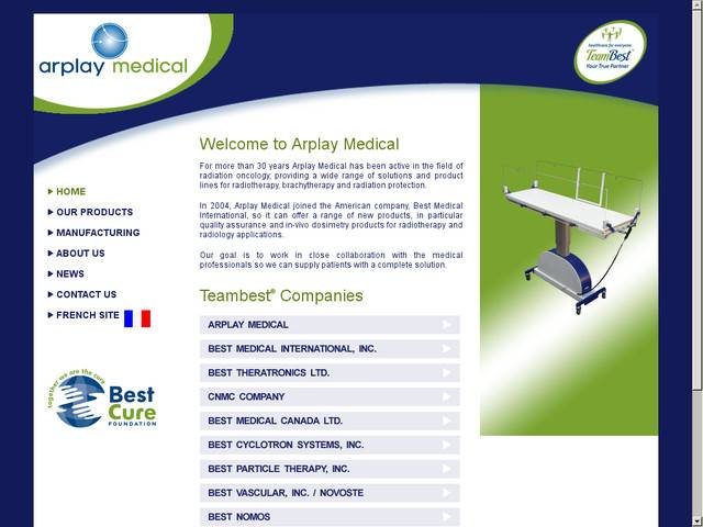Arplay medical, the specialist in radiotherapie accessories european wide.