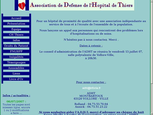 Association de défense de l'hopital de thiers