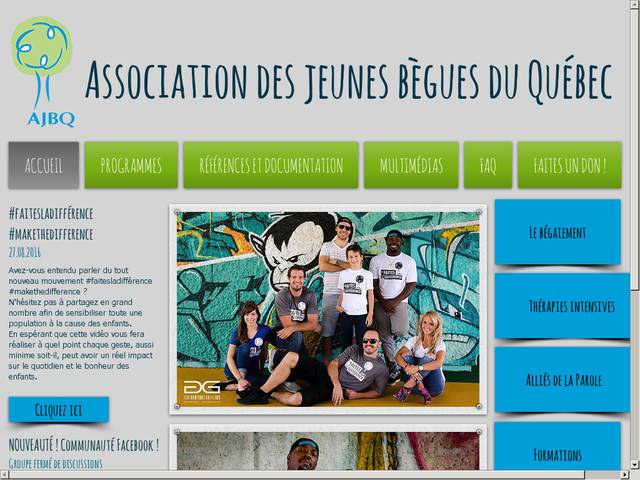 Association des jeunes bégues du québec.