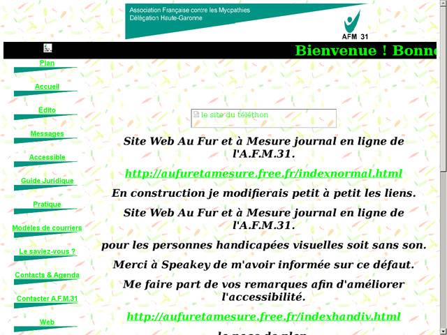 Au fur et à mesure - association française contre les 
myopathies