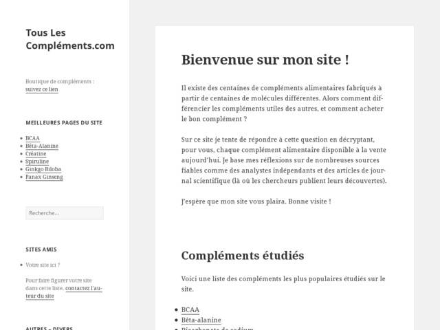 Tous les compléments