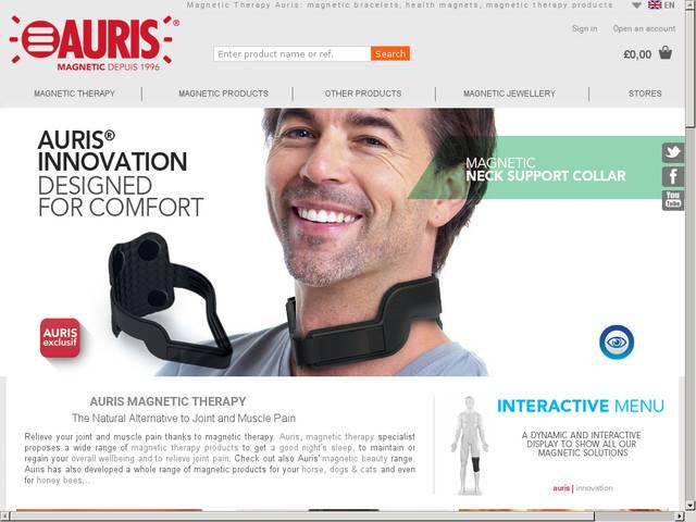 Auris magnetic : boutique en ligne magnétothérapie, thérapie magnétique, aimants thérapeutique