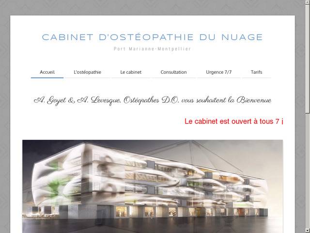 Cabinet d'ostéopathie du nuage - montpellier