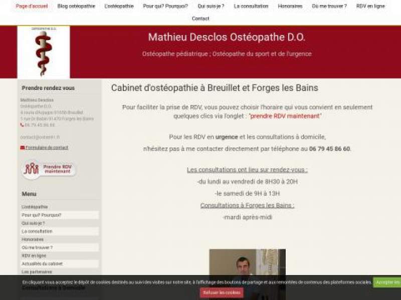 Mathieu Desclos Ostéopathe D.O.