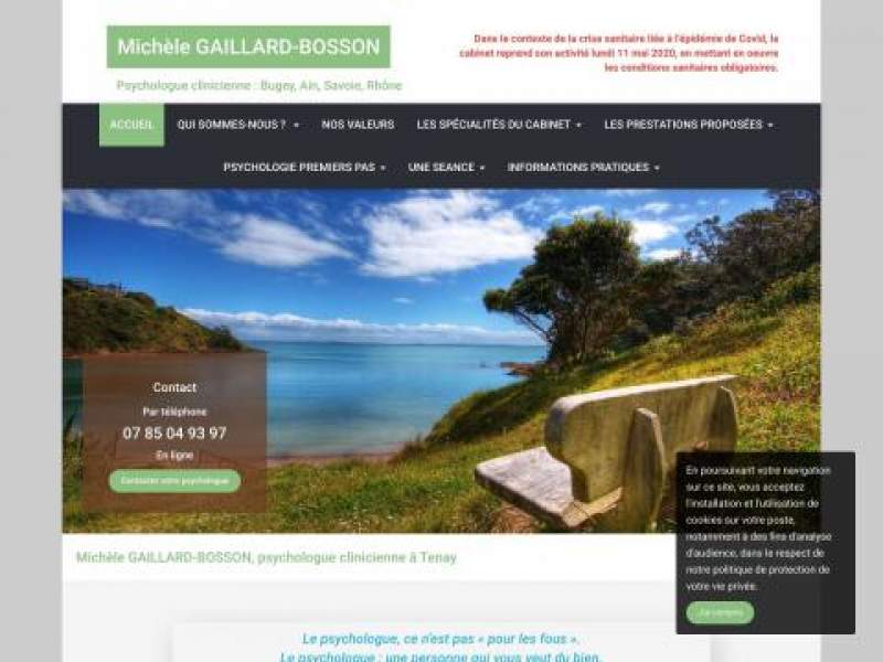Michèle GAILLARD-BOSSON Psychologue clinicienne : Bugey, Ain, Savoie, Rhône