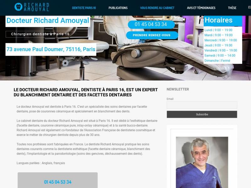 Dentiste paris 16 richard amouyal - facette dentaire et blanchiment