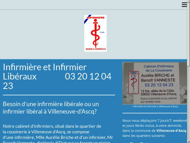 Infirmière libérale ou à domicile villeneuve d'ascq