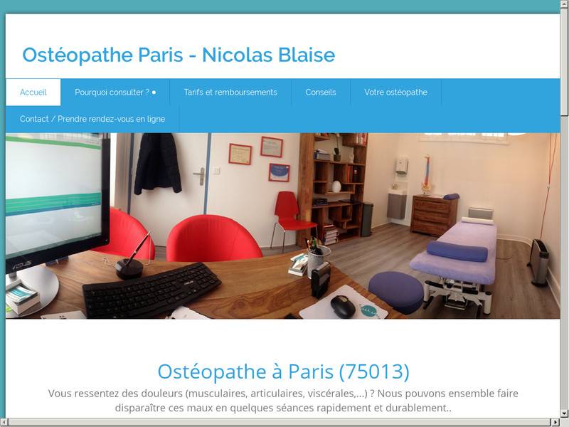 Nicolas Blaise - Ostéopathe à Paris