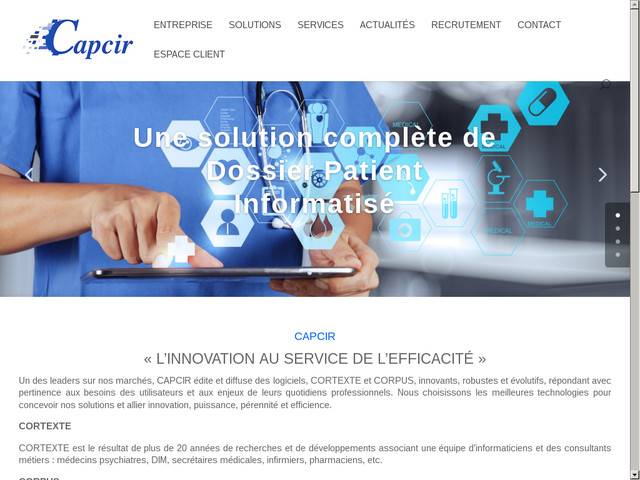 Capcir cortexte - gestion informatisée des dossiers médicaux