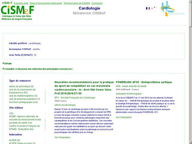 Cardiologie, angiologie en france et francophonie