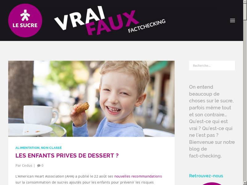 Vrai Faux Le Sucre