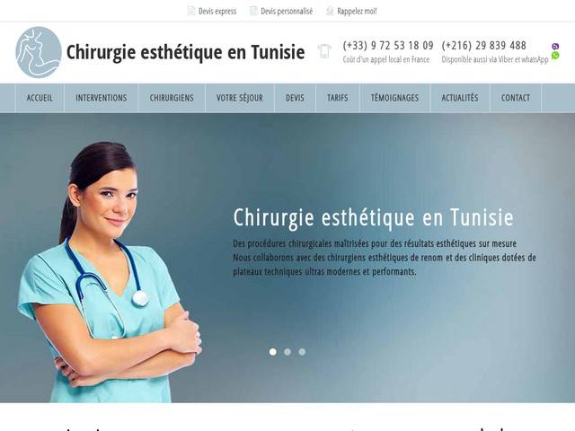 Chirurgie esthétique en tunisie