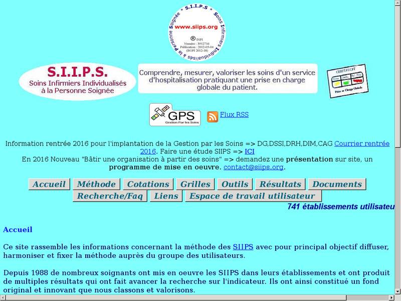 SIIPS Soins Infirmiers Individualisés à la Personne Soignée