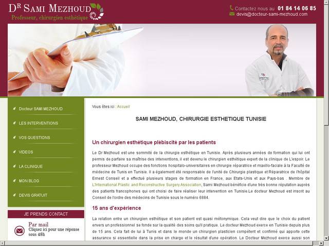 Docteur mezhoud: chirurgien plasticien en tunisie