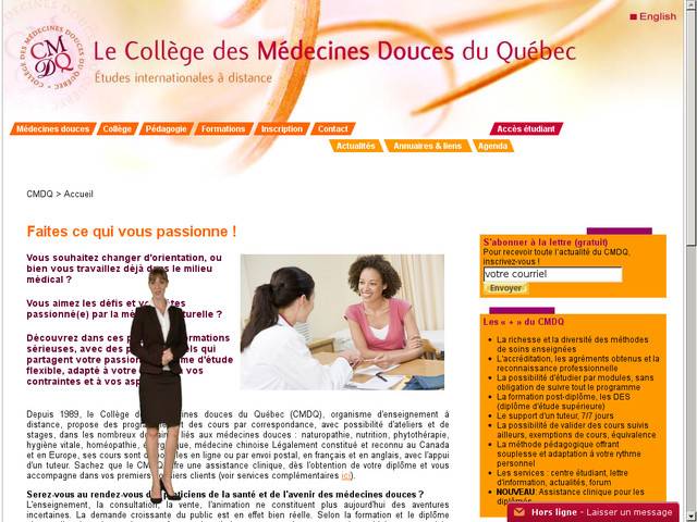 Cmdq - collège des médecines douces du québec - 
formation à distance