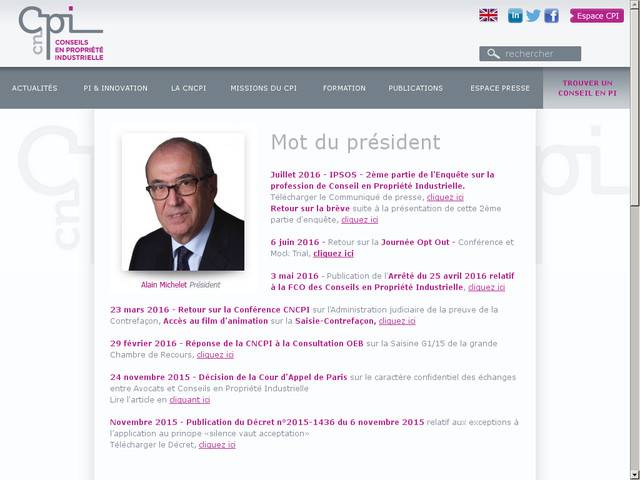 Compagnie nationale des conseils en propriété
industrielle, cnpci