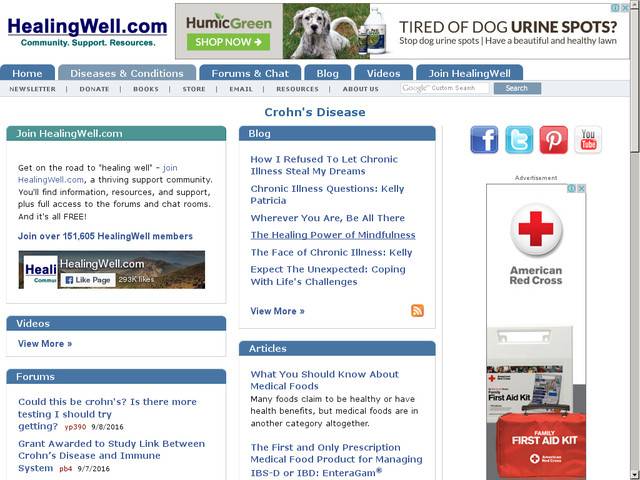 Crohn's disease resource center - @ healingwell.com
