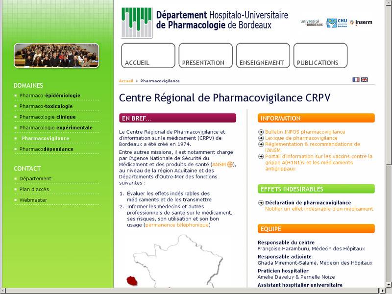 Centre Régional de Pharmacovigilance d'Aquitaine