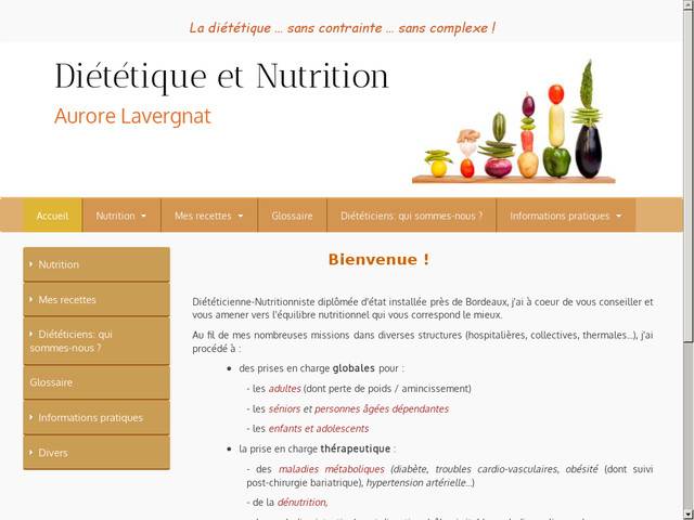 Diététique et nutrition, aurore lavergnat