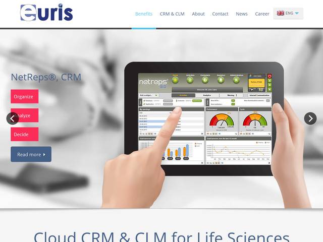 Euris, éditeur de logiciels on-line pour l?industrie 
pharmaceutique