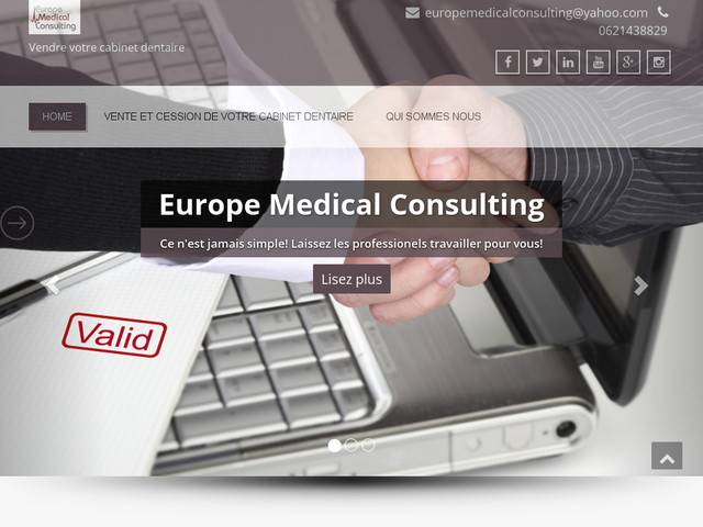 Europe medical consulting - spécialistes dans la cession vente de cabinets dentaires
