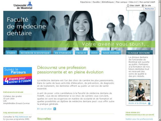 Faculté de medecine dentaire - montreal
